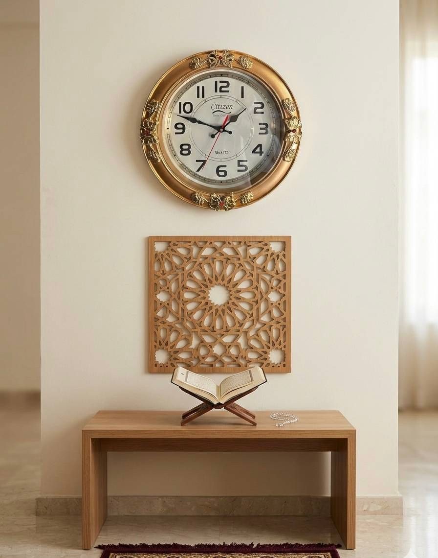Citizen Classic Collection Luxury Gold Wall Clock – Elegant Quartz Decorative Clock